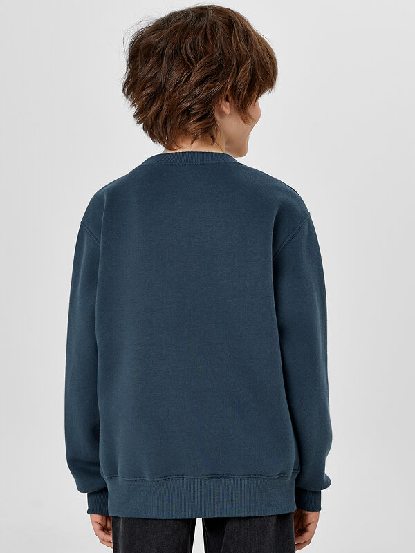 MARK FORMELLE Свитшот 571690 123431/1 серо -синий +печать