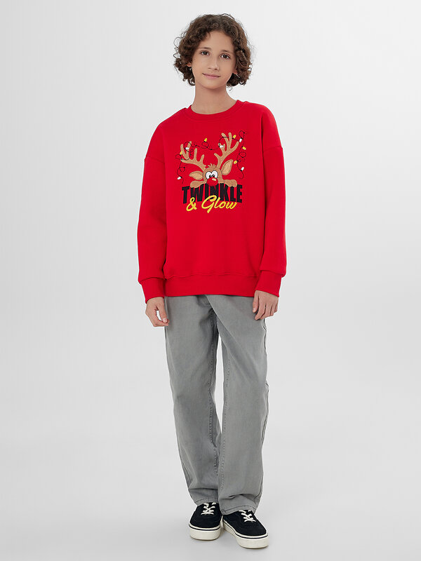 MARK FORMELLE Свитшот 571691 123437/1 красный +печать