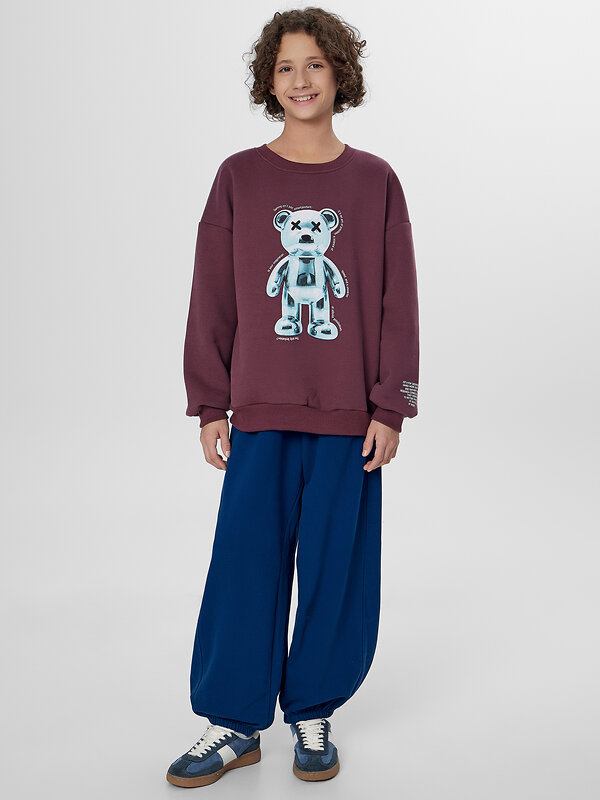 MARK FORMELLE Свитшот 571693 123466 ежевичный +печать