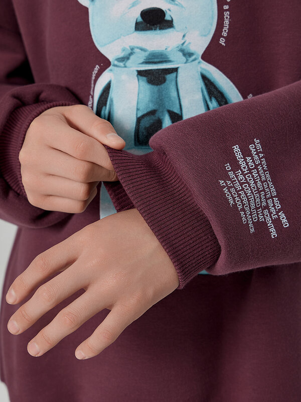 MARK FORMELLE Свитшот 571693 123466 ежевичный +печать