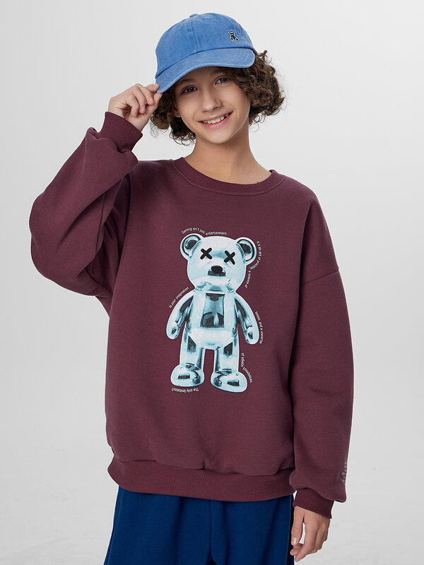 MARK FORMELLE Свитшот 571693 123466 ежевичный +печать