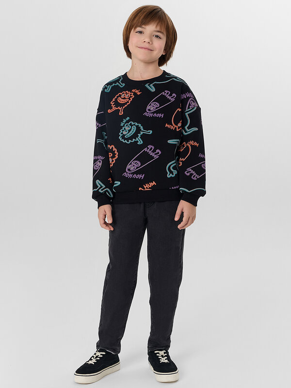 MARK FORMELLE Свитшот 571694 123466 призраки на черном