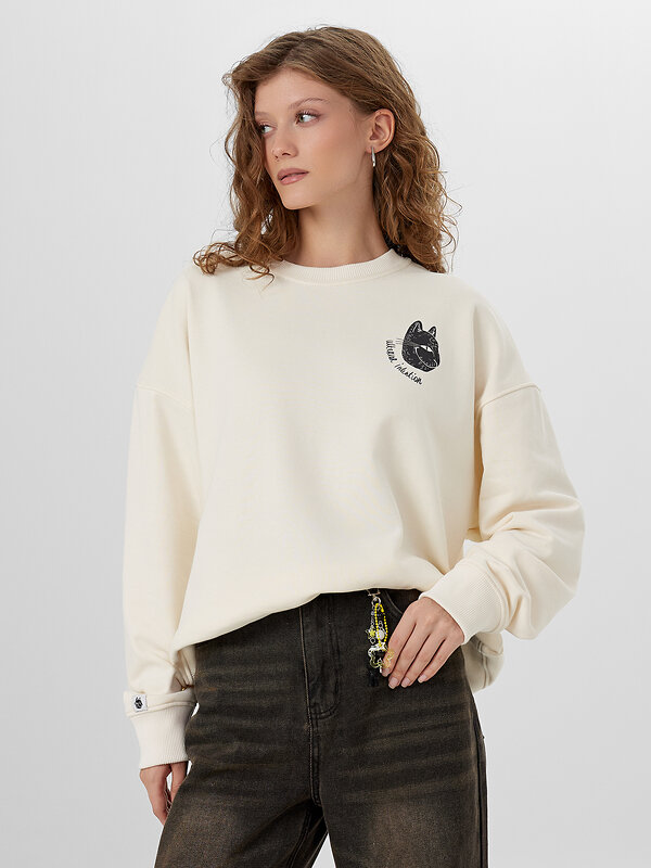 MARK FORMELLE Свитшот 571702 122813/1 молочный +печать