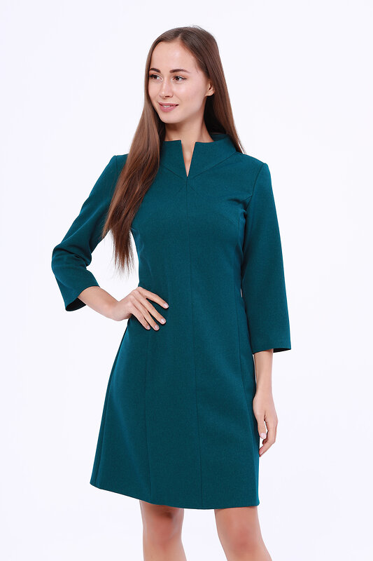 VISERDI Платье 91668 4302-зел 429985 Темно-зеленый