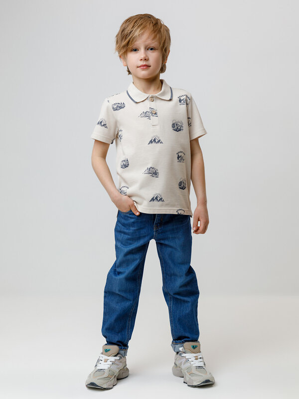 CROCKID Поло 571776 КР 302416 бежевый