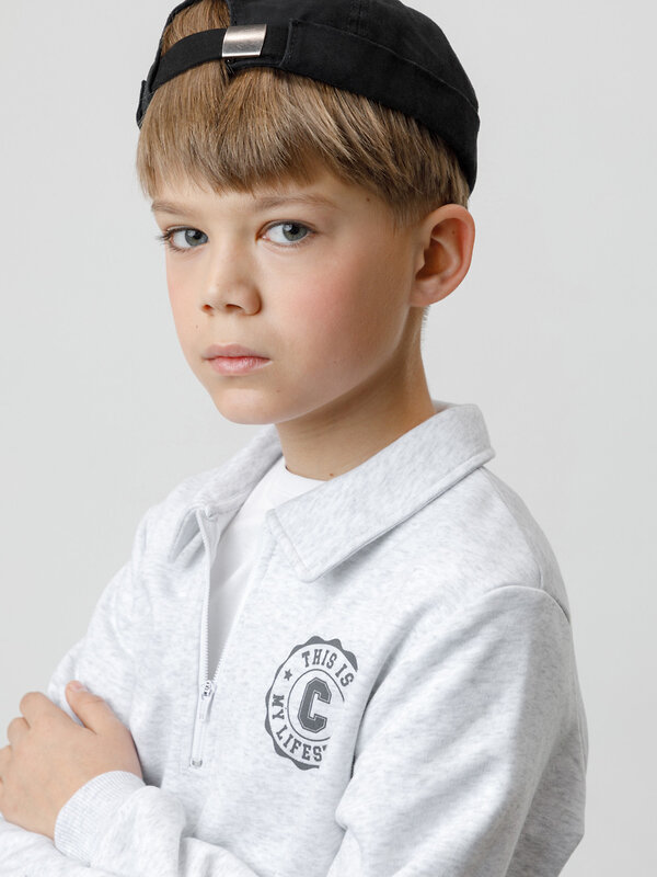 CROCKID Свитшот 571800 КР 302798 светло-серый5