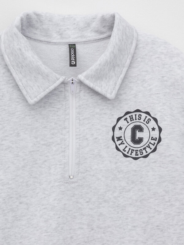 CROCKID Свитшот 571800 КР 302798 светло-серый5