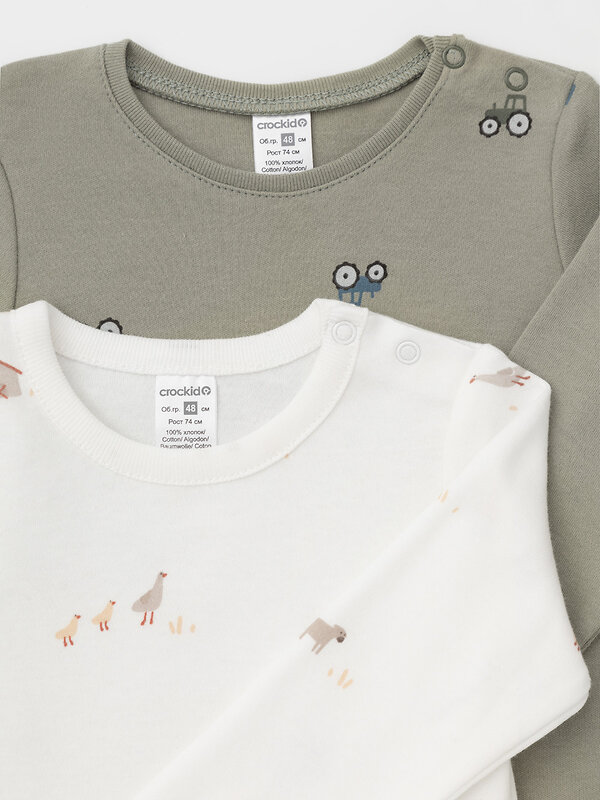 CROCKID Боди 571803 К 6087-2уп хаки