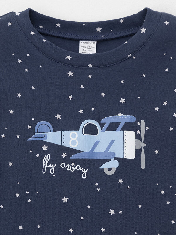 CROCKID Пижама 571869 К 1621 синий