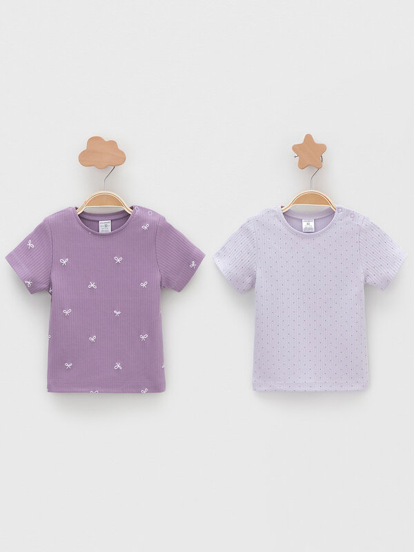 CROCKID Футболка 571884 К 302521-2уп фиолетовый