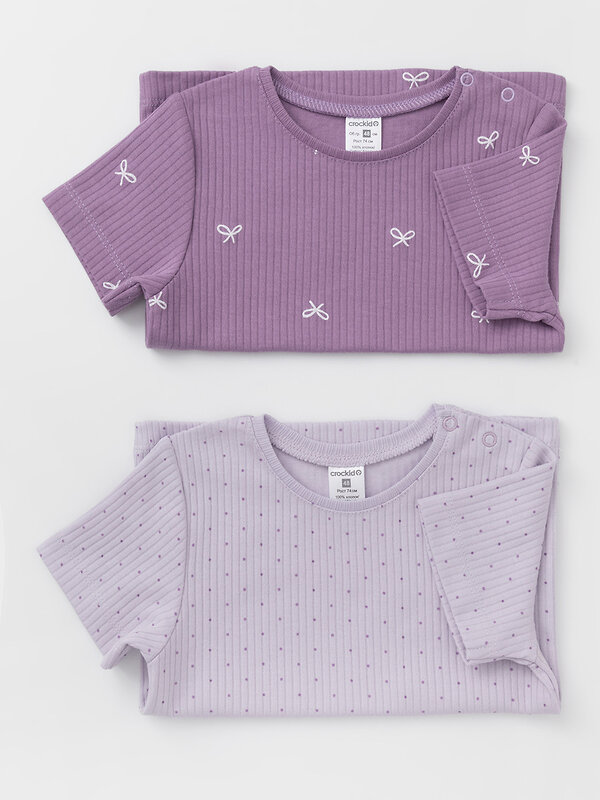 CROCKID Футболка 571884 К 302521-2уп фиолетовый