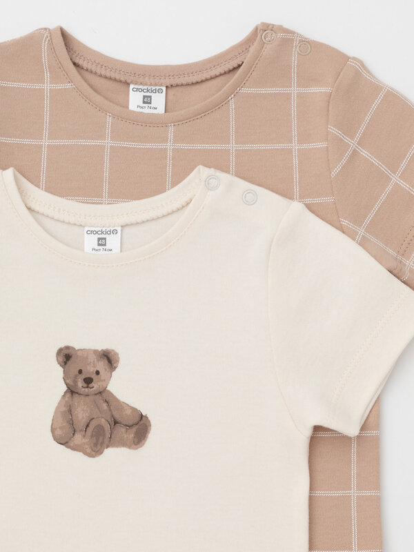 CROCKID Футболка 571890 К 301156-2уп бежевый