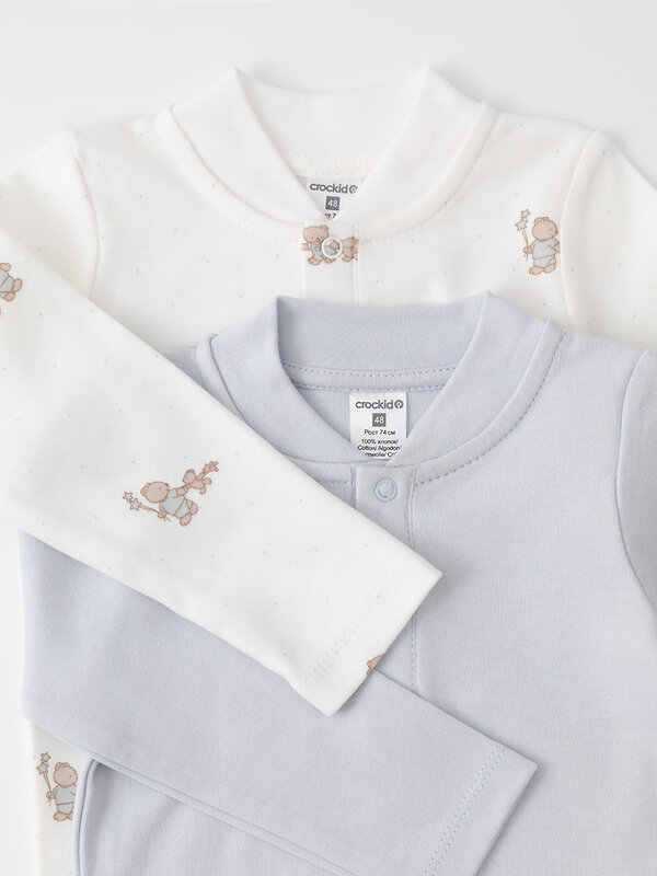 CROCKID Боди 571891 К 6542-2уп светло-серый5