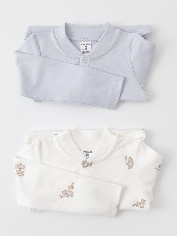 CROCKID Боди 571891 К 6542-2уп светло-серый5