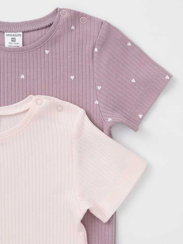 CROCKID Футболка 571908 К 302521-2уп светло-розовый