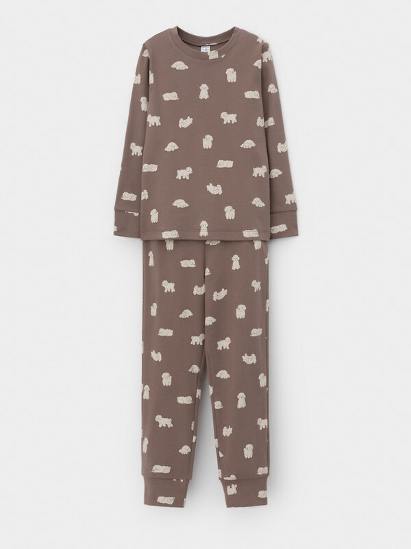 CROCKID Пижама 571915 К 1552 коричневый