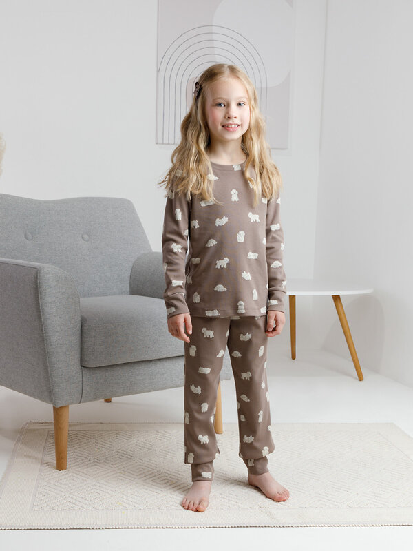 CROCKID Пижама 571915 К 1552 коричневый