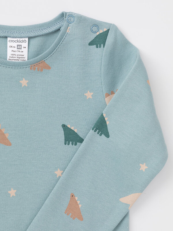 CROCKID Боди 571933 К 6087-2уп голубой