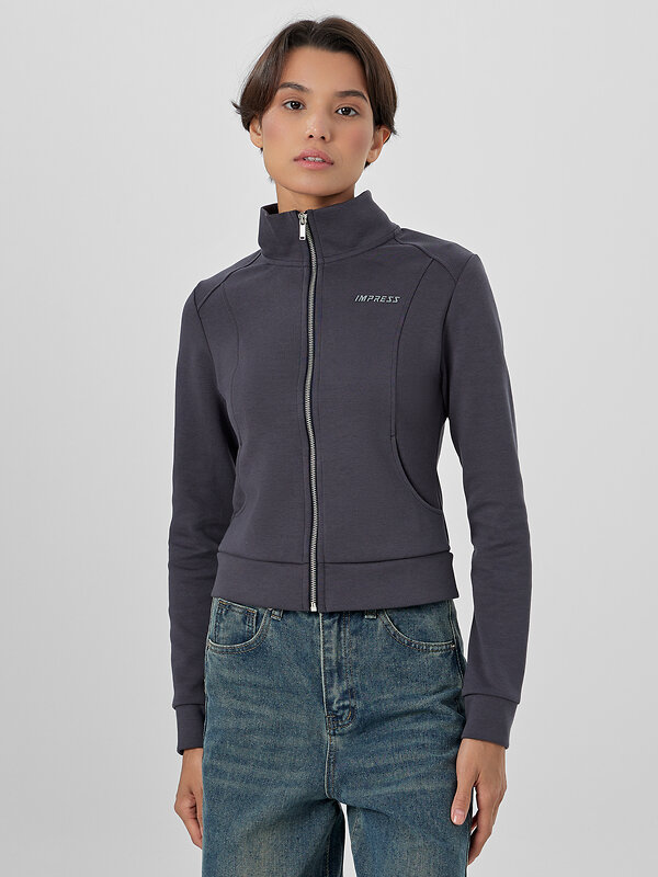 MARK FORMELLE Толстовка 571945 172039 металлический серый +печать