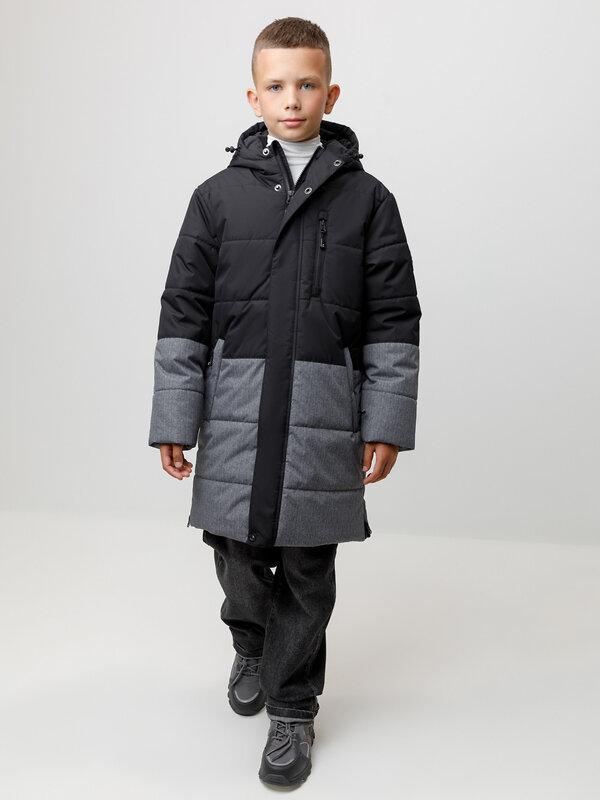 CROCKID Пальто 571983 ВК 36109/1 ГР черный