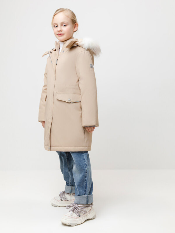CROCKID Пальто 571987 ВК 38107/9 ГР светло-бежевый
