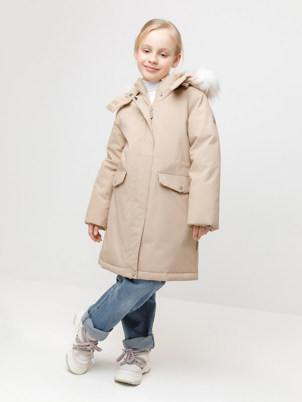 CROCKID Пальто 571987 ВК 38107/9 ГР светло-бежевый