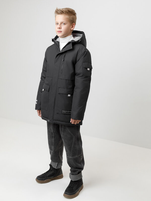 CROCKID Куртка 572184 ВК 36105/3 ГР (104-122) черный