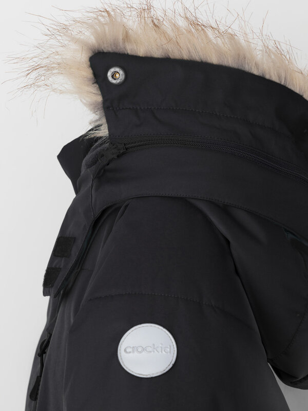 CROCKID Пальто 572187 ВК 36110/1 ГР черный