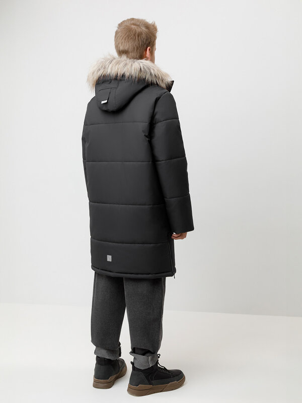 CROCKID Пальто 572187 ВК 36110/1 ГР черный