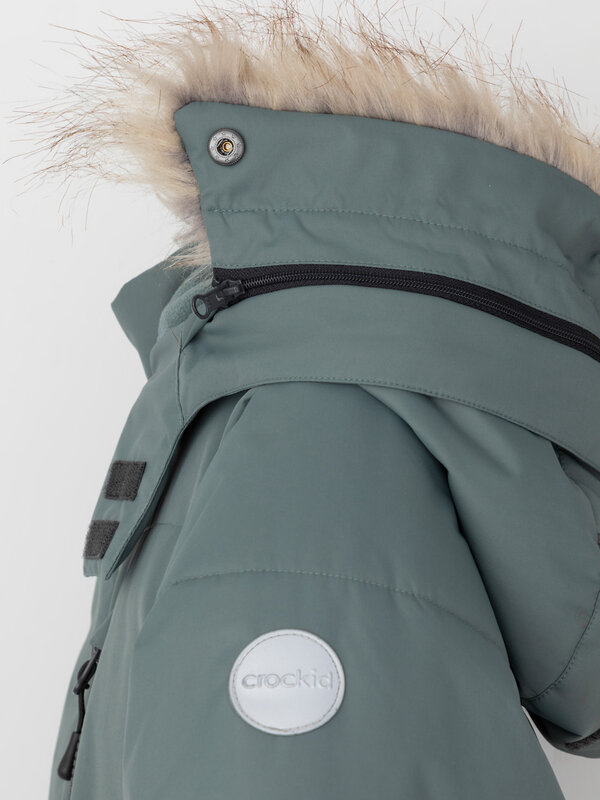 CROCKID Пальто 572189 ВК 36110/2 ГР зеленый