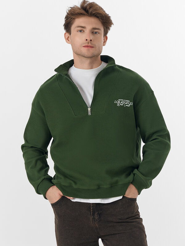 MARK FORMELLE Толстовка 572258 121935 т.зеленый +печать