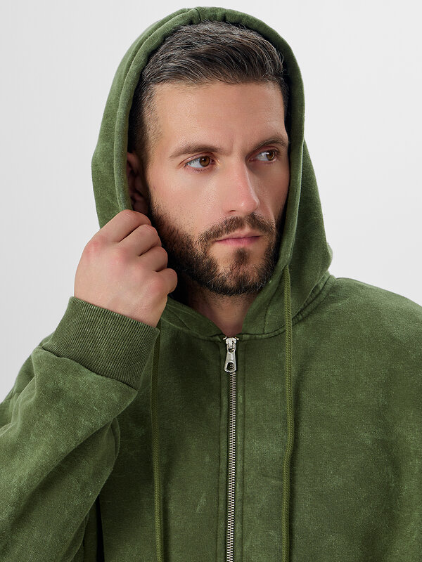 MARK FORMELLE Толстовка 572262 121211 ACID WASH травяной