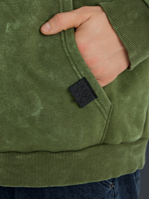 MARK FORMELLE Толстовка 572262 121211 ACID WASH травяной