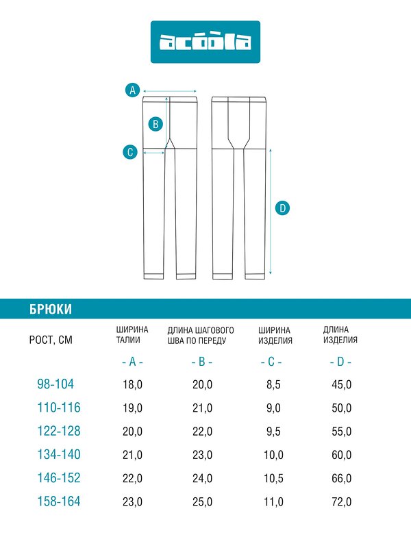 Acoola Брюки 572288 20234450007 черный