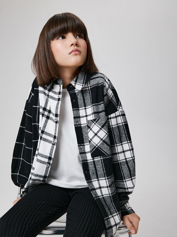 Acoola Блузка 572290 20210260142 черно-белый