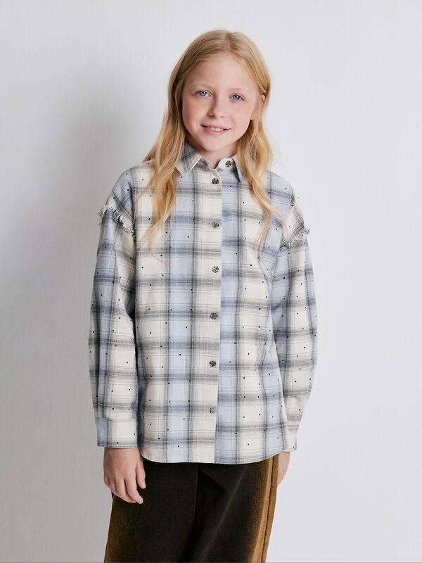 Acoola Блузка 572340 20230260010 серая клетка