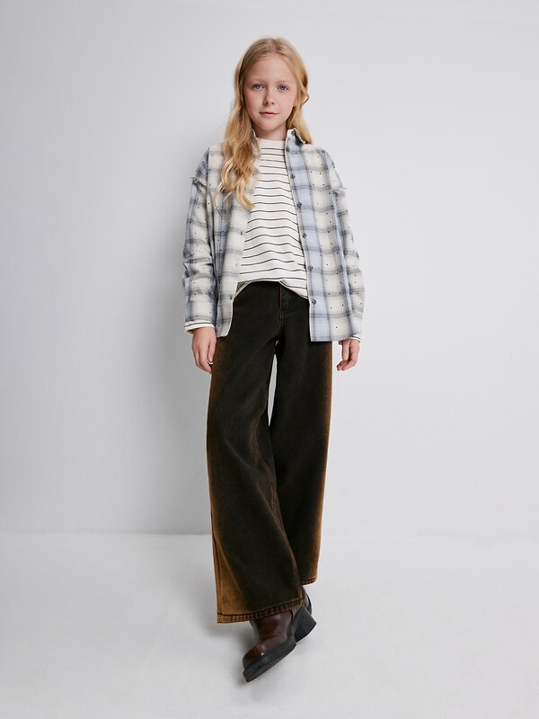 Acoola Блузка 572340 20230260010 серая клетка