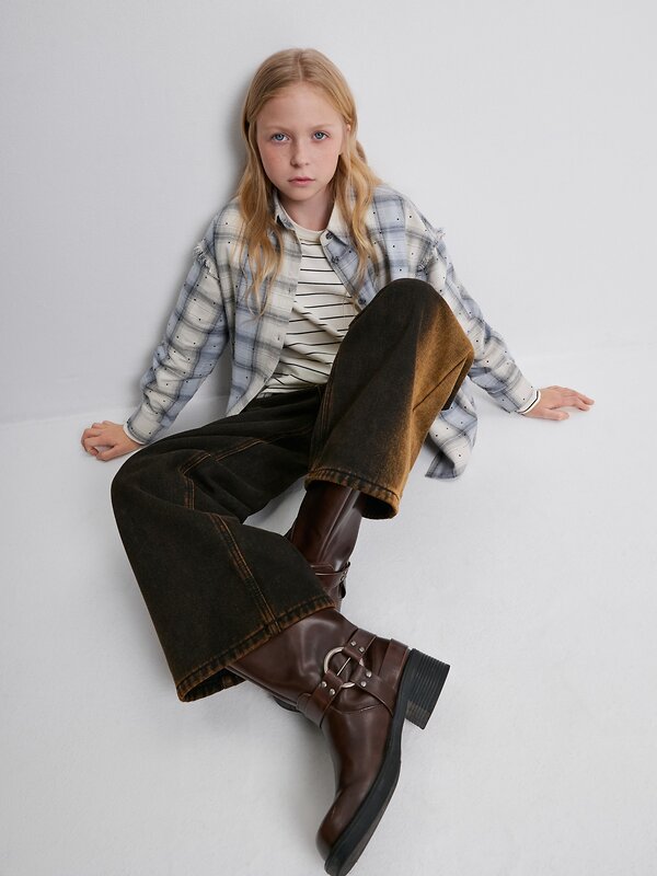 Acoola Блузка 572340 20230260010 серая клетка