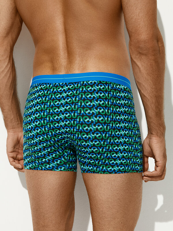 Omsa Трусы 572364 OmU 1234-25B Emotion Боксеры муж. с откр.резинкой, CO Nero/Multicolor (Мультиколор)