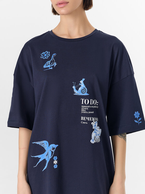 MARK FORMELLE Туника 572374 512079 т.синий +печать