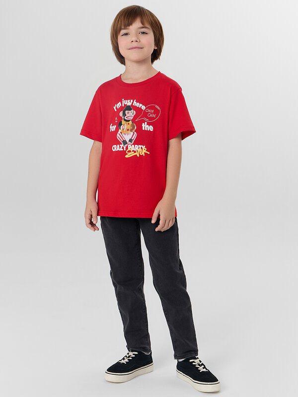 MARK FORMELLE Футболка 572395 113433 бордо +печать2