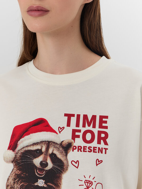 MARK FORMELLE Футболка 572407 112678 св.молочный +печать