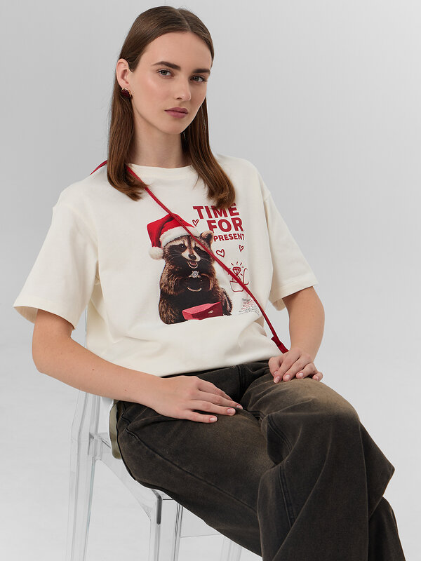 MARK FORMELLE Футболка 572407 112678 св.молочный +печать