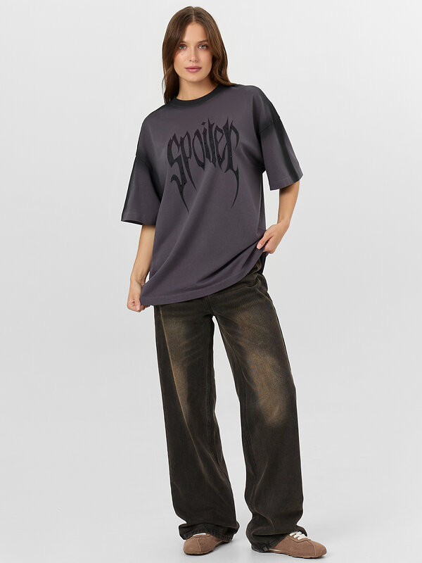 MARK FORMELLE Футболка 572417 112953 ACID WASH металлический