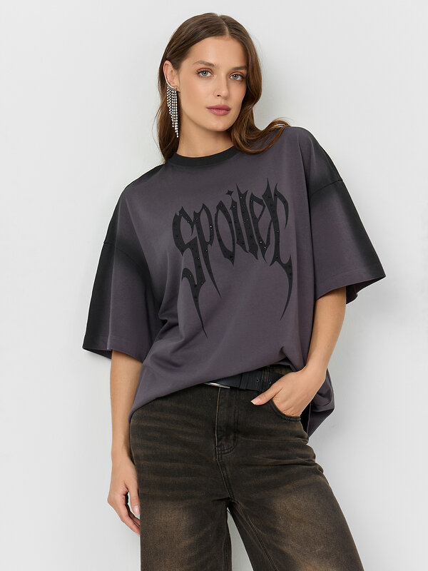 MARK FORMELLE Футболка 572417 112953 ACID WASH металлический