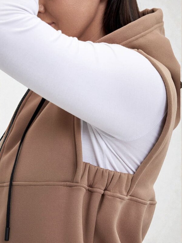 AandOstudio Жилет 572440 Ж00001 бежевый/кофейный