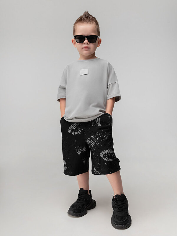 Bodo Шорты 572504 8-78МU черный (светло-серый)