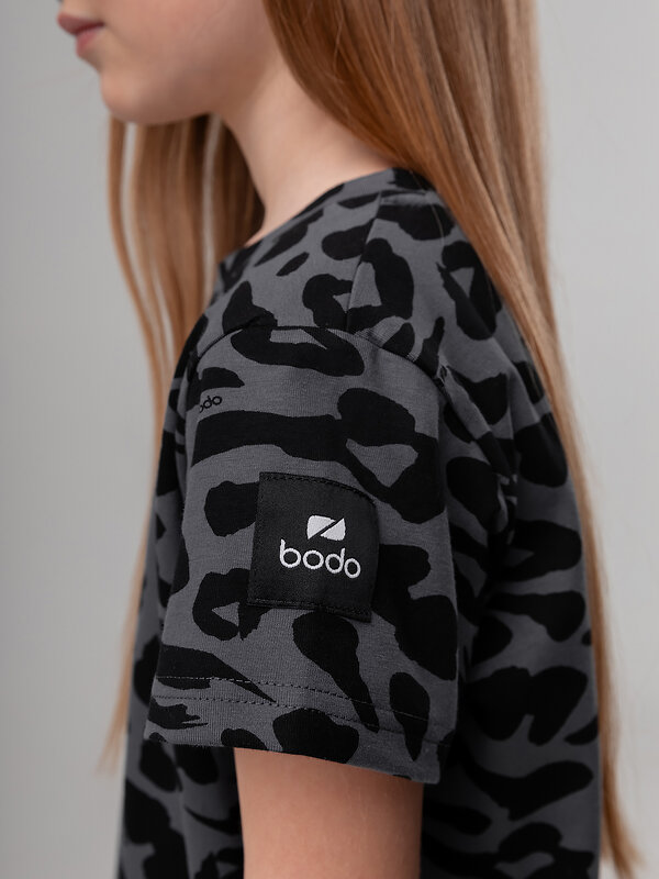 Bodo Футболка 572507 4-316MU серый (черный)