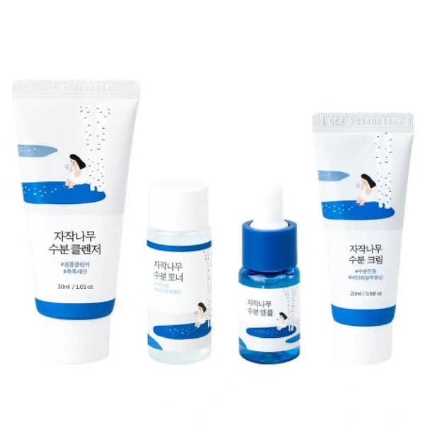 ROUND LAB Набор средств для лица с берёзовым соком: гель, тонер, сыворотка, крем / Birch Juice Trial Kit, 30 мл, 20 мл x 2, 10 мл 572627 25808 