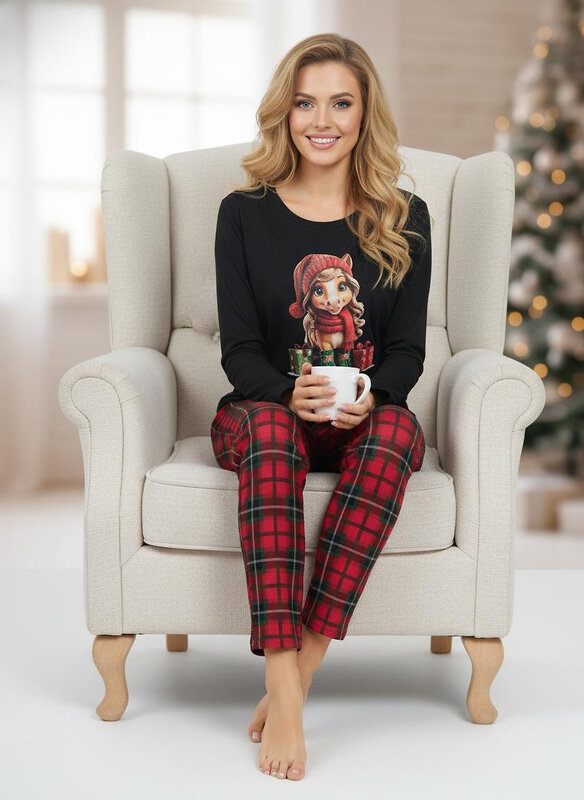 Malina Пижама 572631 3186 чёрный/красный